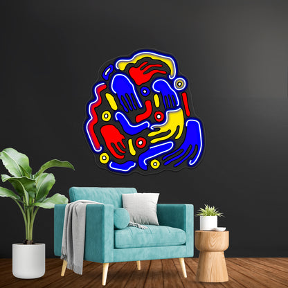 Handsy Wall Artwork Neon Signs