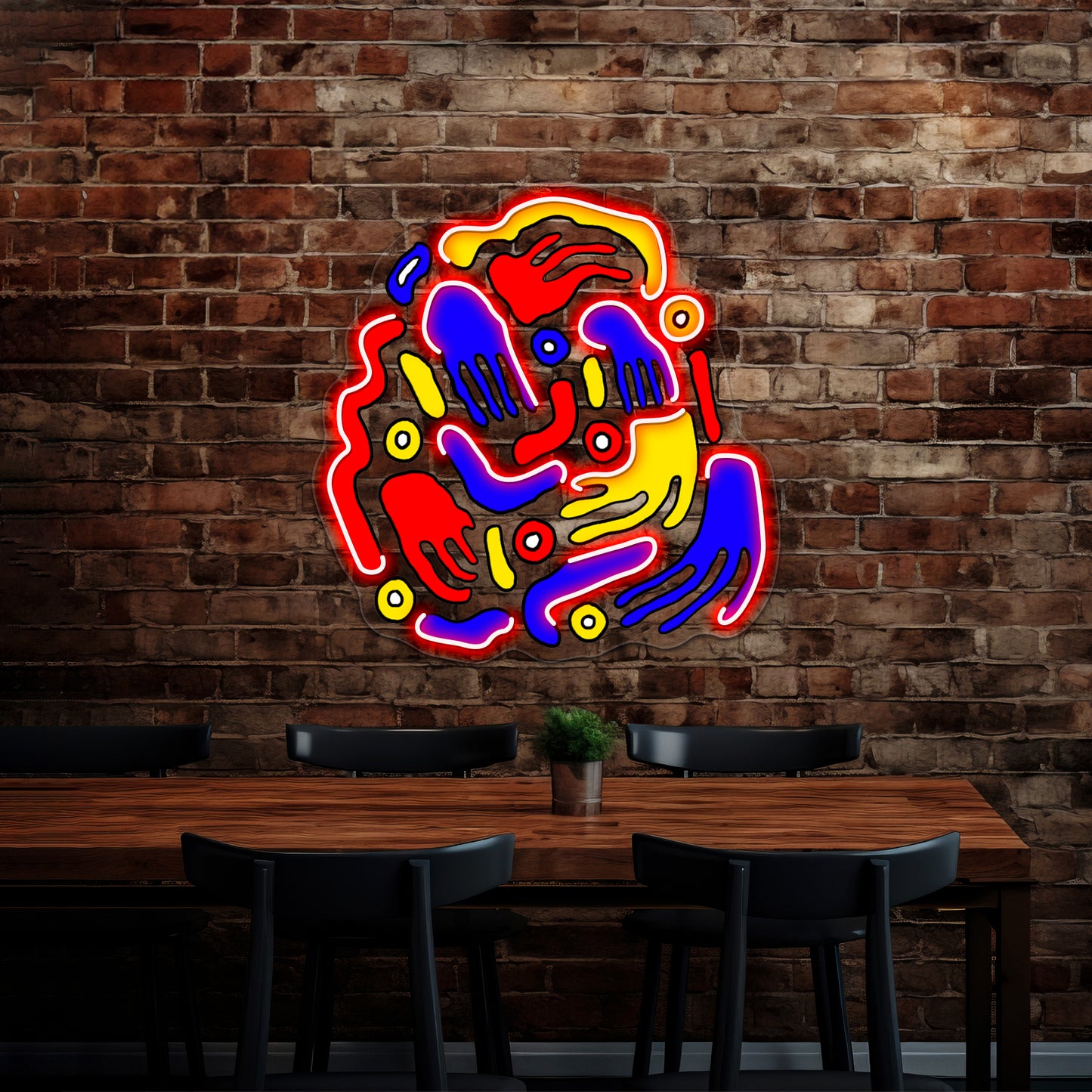 Handsy Wall Artwork Neon Signs