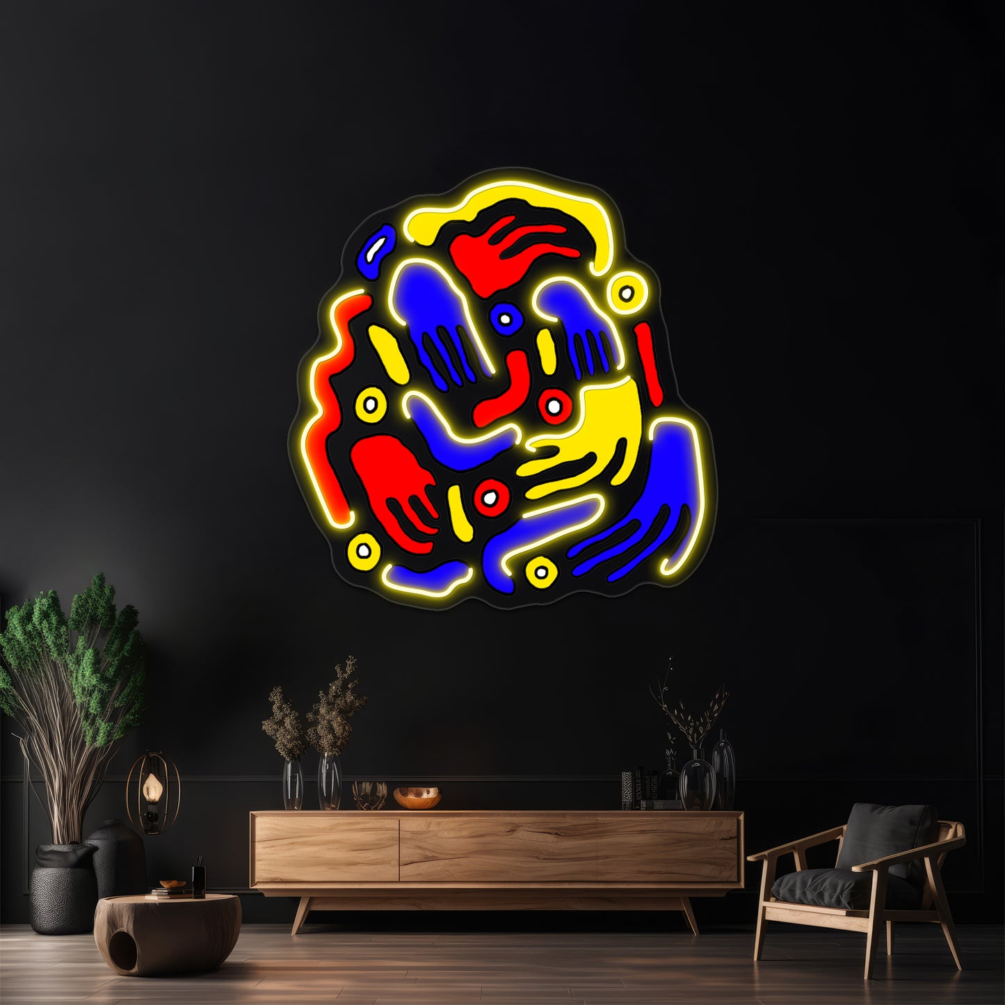 Handsy Wall Artwork Neon Signs