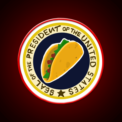 Handwritten Taco Potus Taco Led Neon Sign Mexican Food Sign Rgb Color - Shineneon