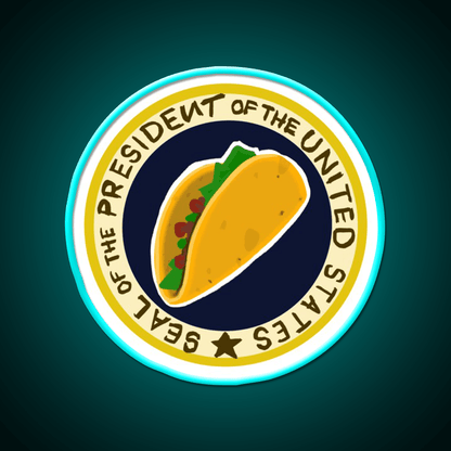 Handwritten Taco Potus Taco Led Neon Sign Mexican Food Sign Rgb Color - Shineneon