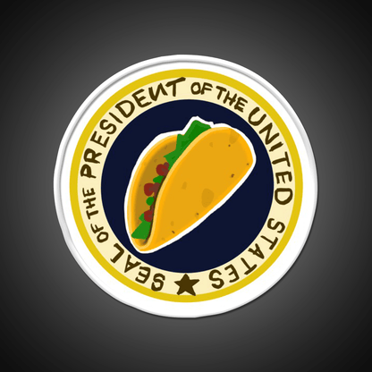 Handwritten Taco Potus Taco Led Neon Sign Mexican Food Sign Rgb Color - Shineneon