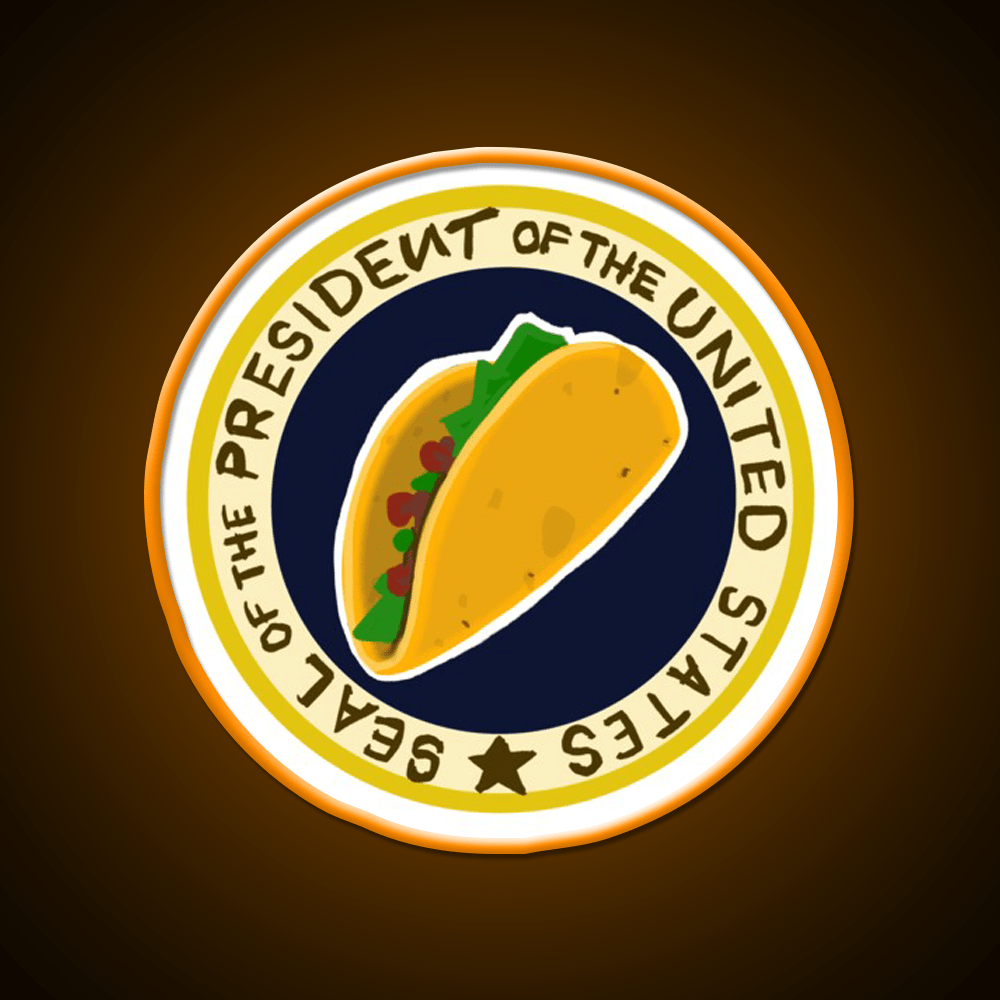 Handwritten Taco Potus Taco Led Neon Sign Mexican Food Sign Rgb Color - Shineneon