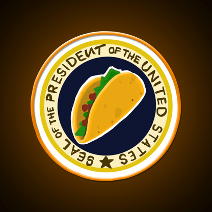 Handwritten Taco Potus Taco Led Neon Sign Mexican Food Sign Rgb Color - Shineneon