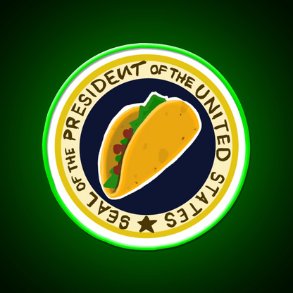 Handwritten Taco Potus Taco Led Neon Sign Mexican Food Sign Rgb Color - Shineneon