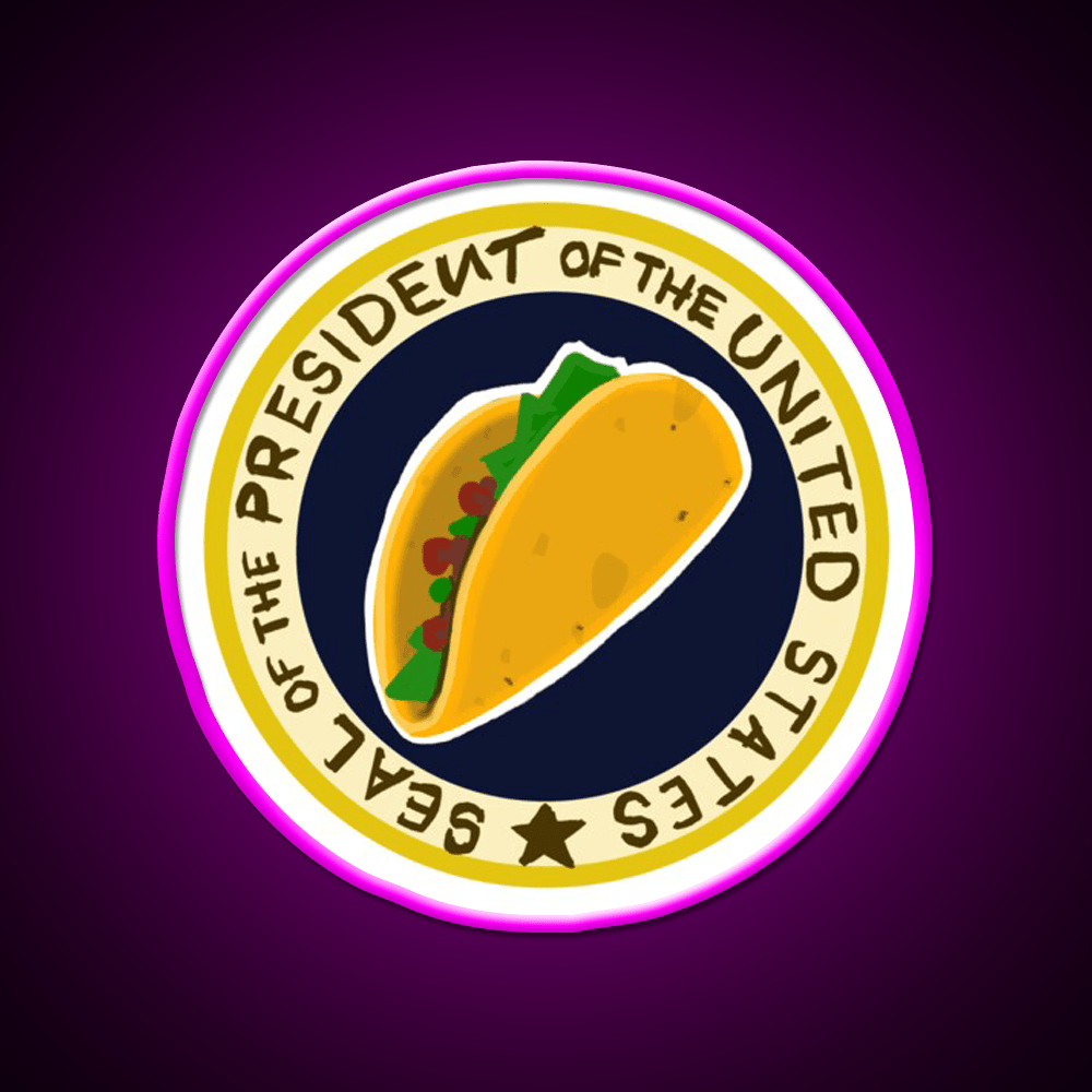 Handwritten Taco Potus Taco Led Neon Sign Mexican Food Sign Rgb Color - Shineneon