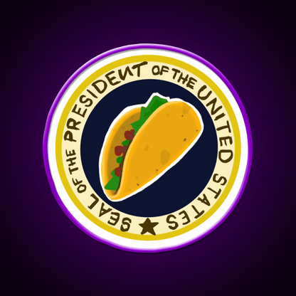Handwritten Taco Potus Taco Led Neon Sign Mexican Food Sign Rgb Color - Shineneon
