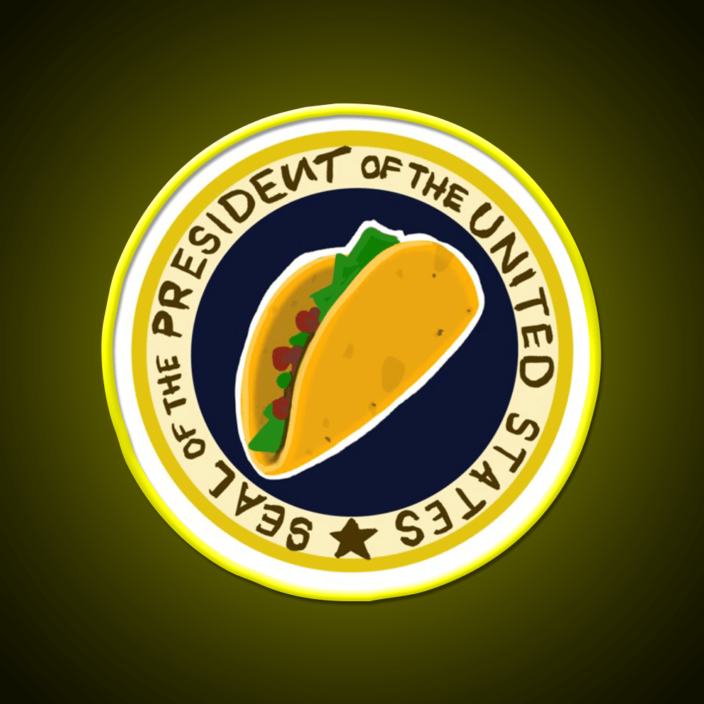 Handwritten Taco Potus Taco Led Neon Sign Mexican Food Sign Rgb Color - Shineneon