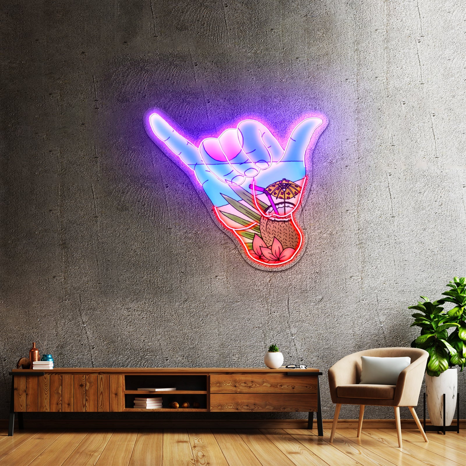 Hang Loose Beach Neon Signs For Sale