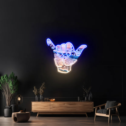 Hang Loose Neon Light Signs Custom