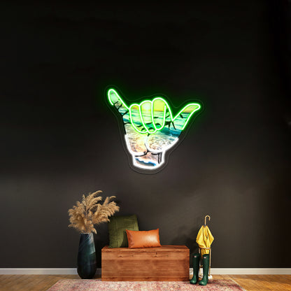 Hang Loose Neon Light Signs Custom
