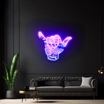 Hang Loose Neon Light Signs Custom