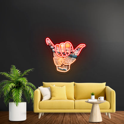 Hang Loose Neon Light Signs Custom