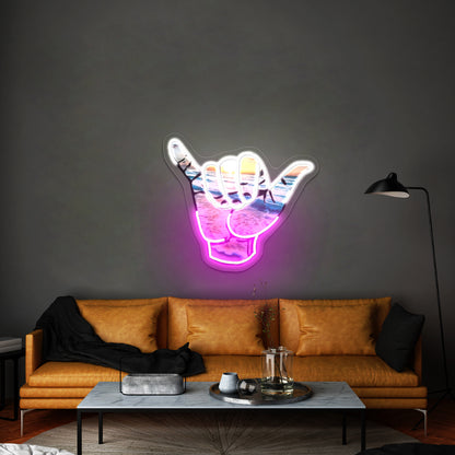 Hang Loose Neon Light Signs Custom