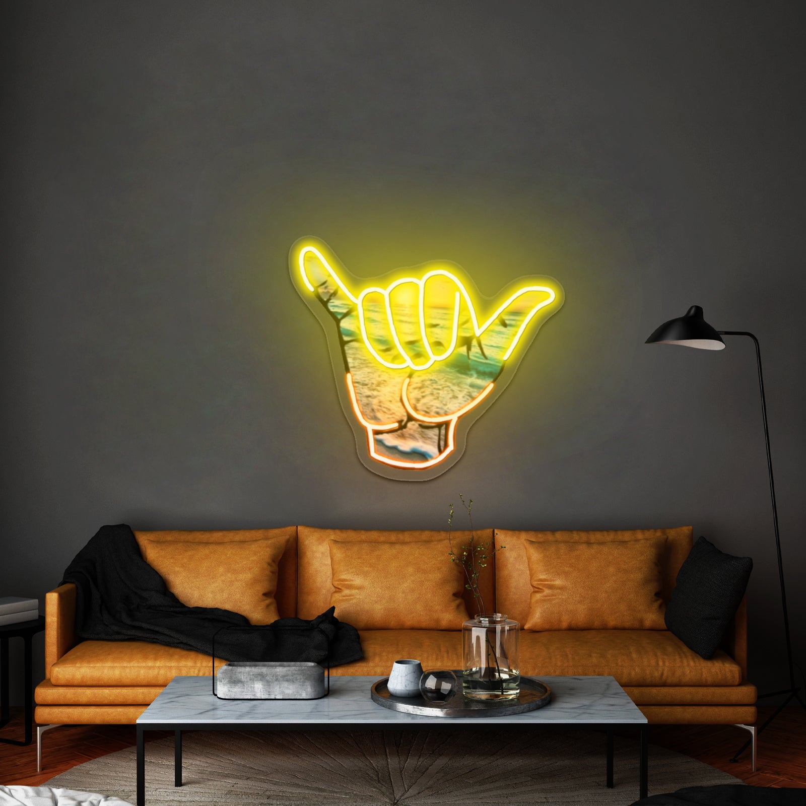 Hang Loose Neon Light Signs Custom