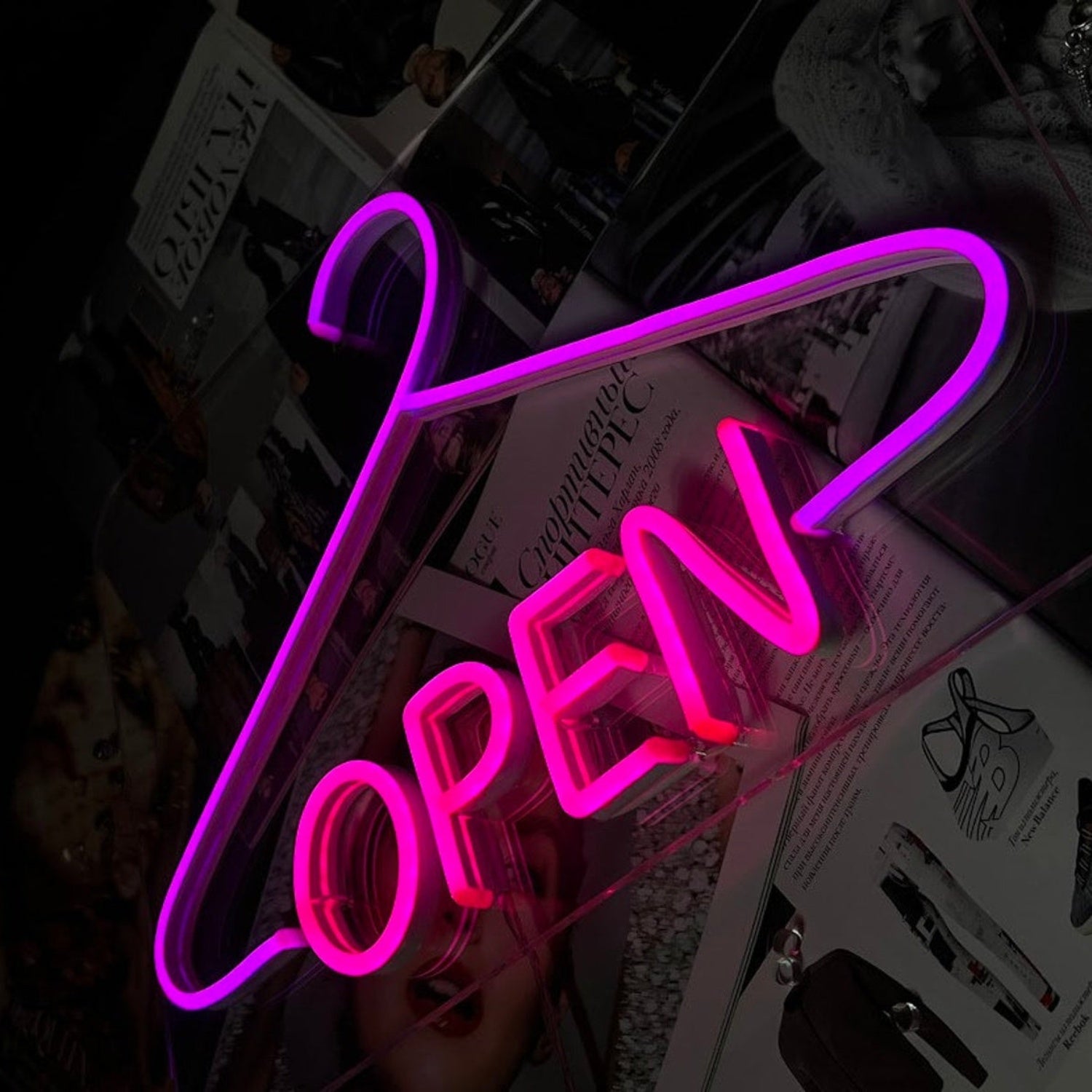 Hanger Open Neon Sign Business Decorations | Shineneon