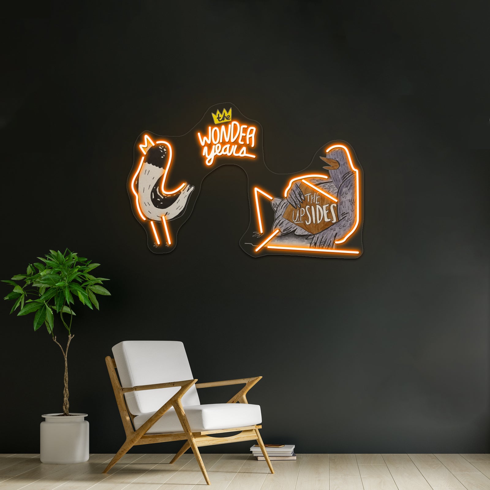 Hank The Page Artwork Large Neon Signs