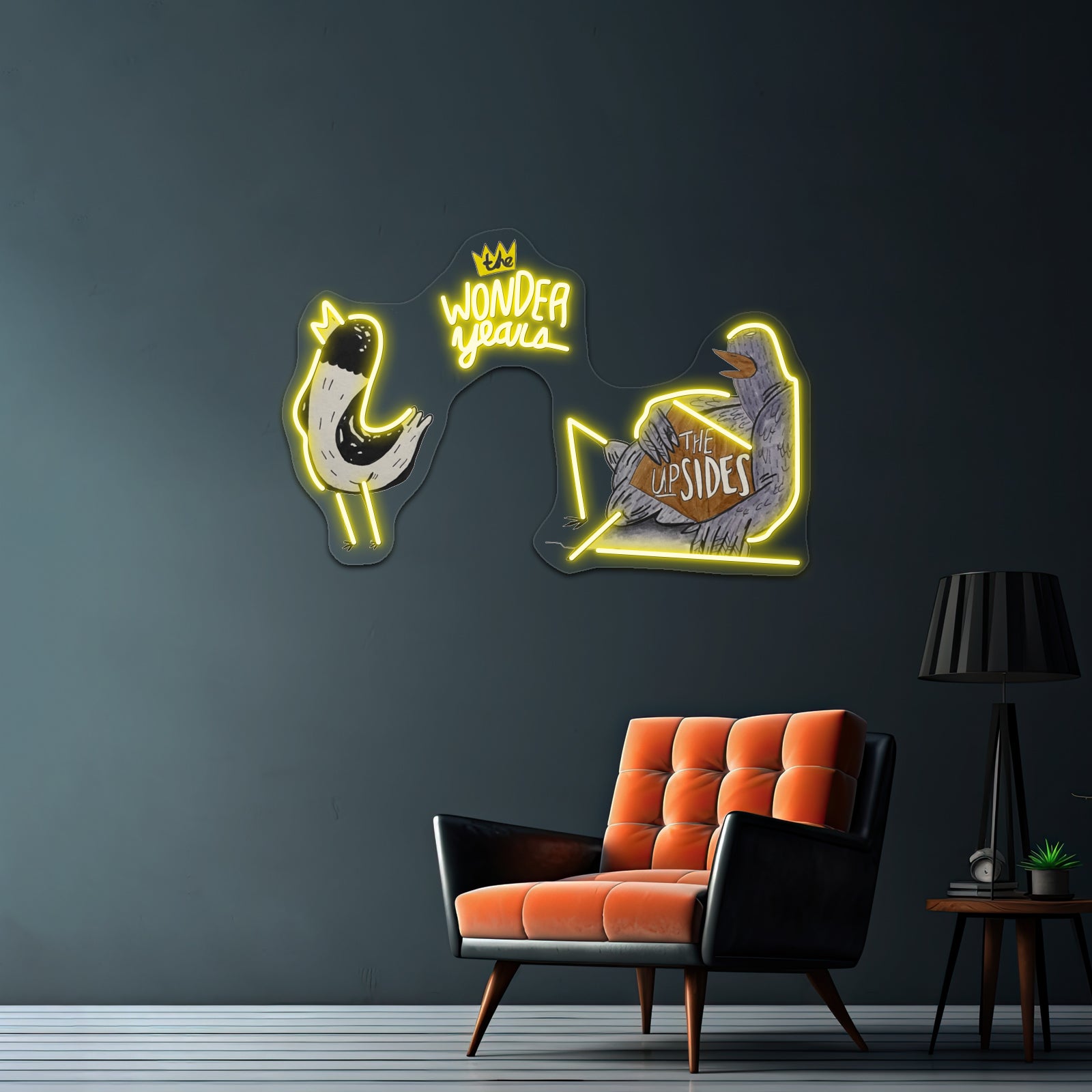 Hank The Page Artwork Large Neon Signs