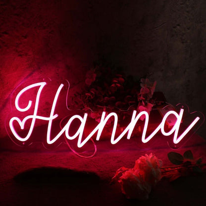 Hanna Red Led Neon Sign - Shineneon