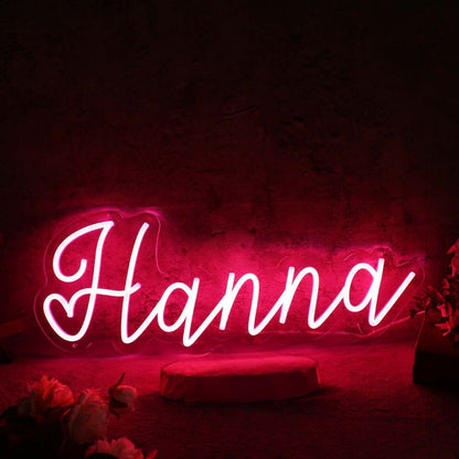 Hanna Red Led Neon Sign - Shineneon