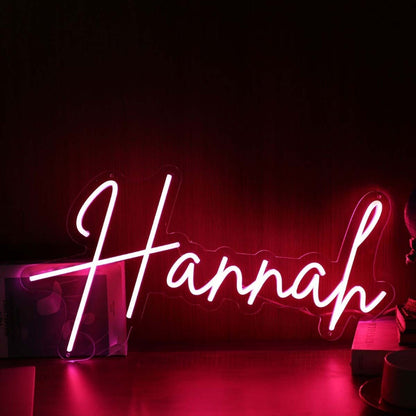 Hannah Red Led Neon Sign - Shineneon