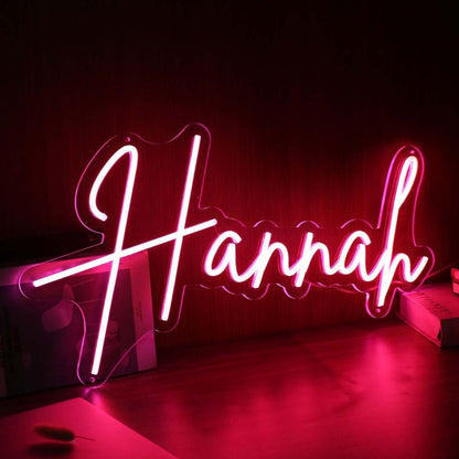Hannah Red Led Neon Sign - Shineneon