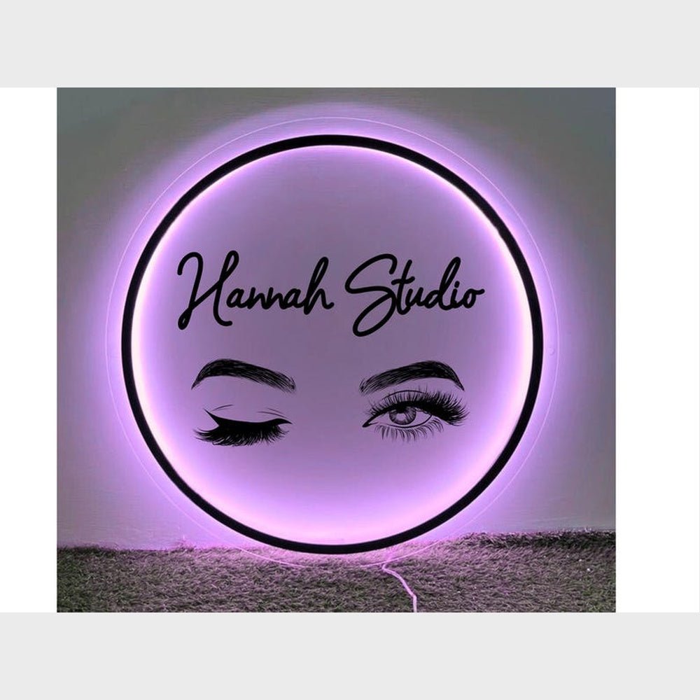 Hannah Studio Acrylic Business Logo Sign - Shineneon