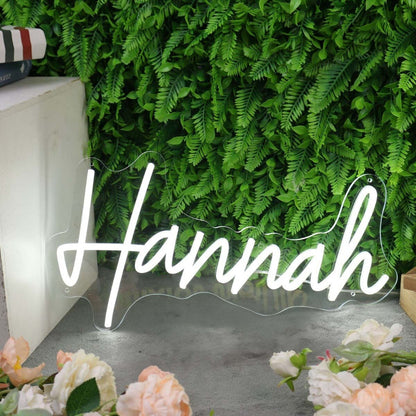 Hannah White Led Neon Sign - Shineneon