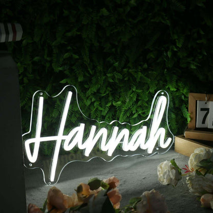 Hannah White Led Neon Sign - Shineneon