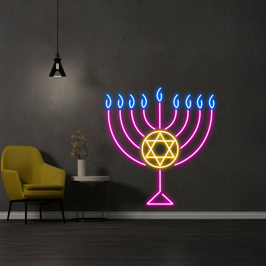 Hanukkah Led Sign Hanukkah Neon Sign