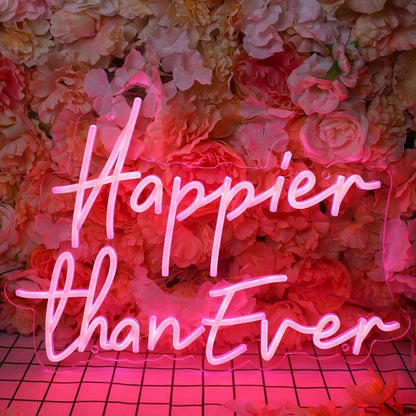 Happier Than Ever Led Neon Sign - Shineneon