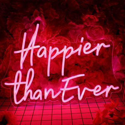 Happier Than Ever Led Neon Sign - Shineneon