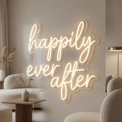 Happily Ever After LED Neon Sign Wall Decor - 02 High-Converting Product Image