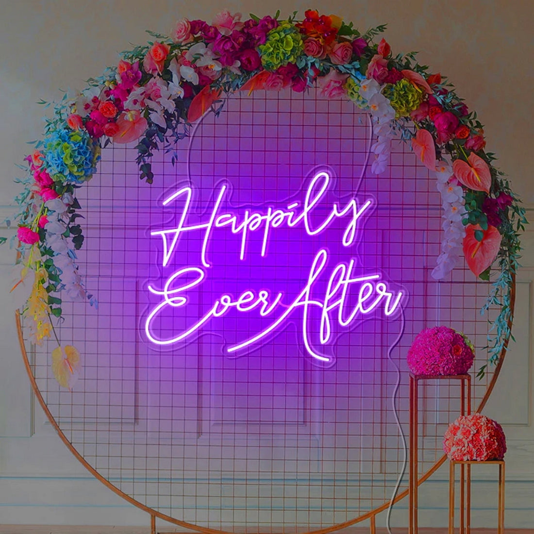 Happily Ever After Led Sign Business Neon Sign Wall Decor