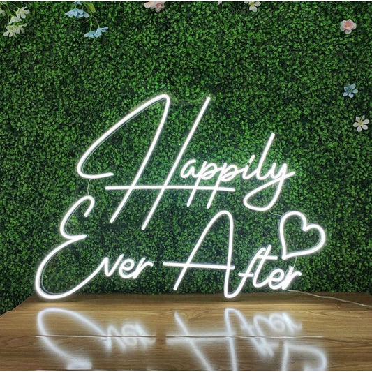 Happily Ever After Led Sign Business Neon Signs Wall Art