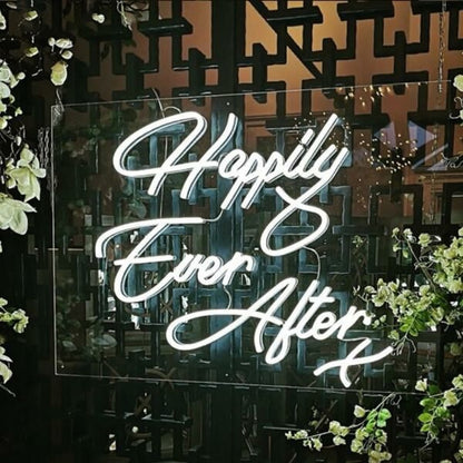 Happily Ever After Neon Sign For Wedding And Romantic Decor | Shineneon