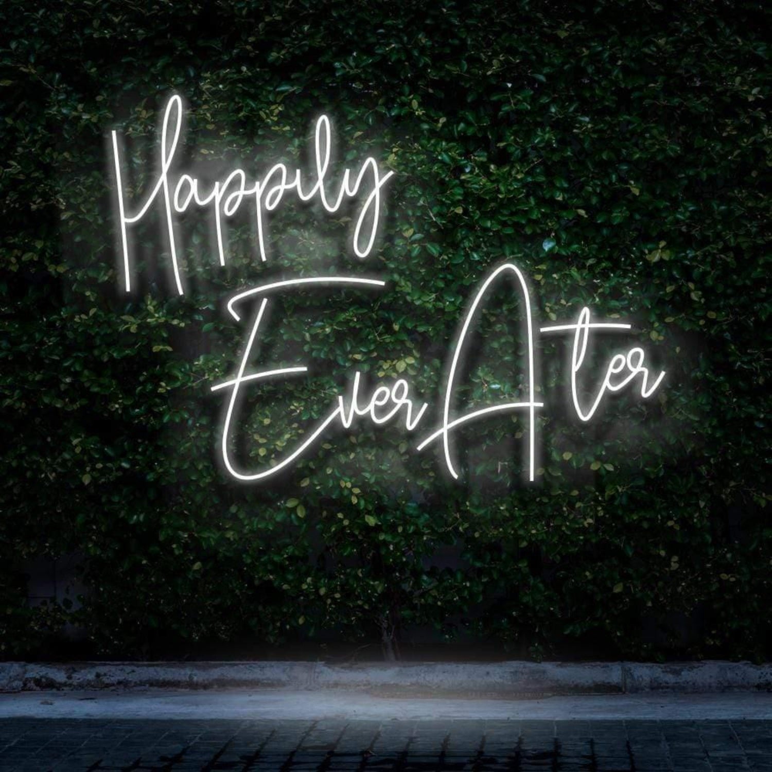 Happily Ever After Soft Pink-Purple Led Neon Sign For Wedding Outdoor Decor | Shineneon