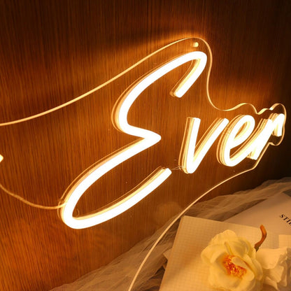 Happily Ever After Yellow Led Neon Sign - Shineneon