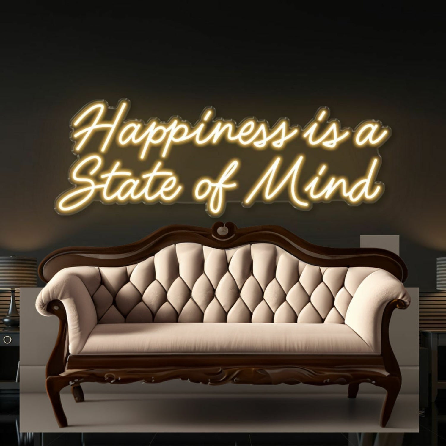Happiness Is A State Of Mind Led Neon - Shineneon