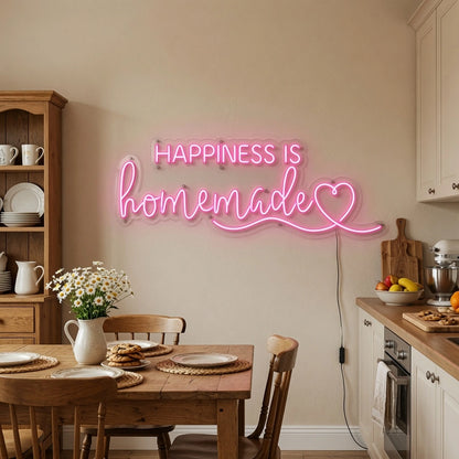Happiness Is Homemade LED Neon Sign - 03 Real Lifestyle Scene