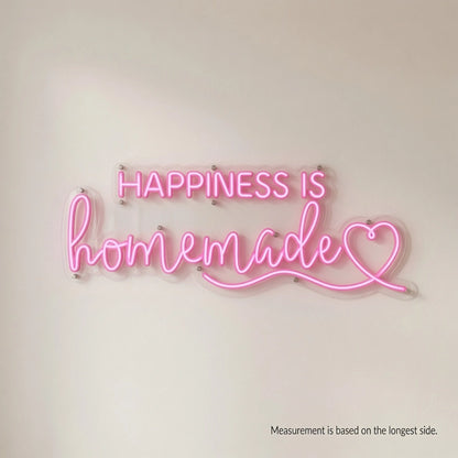 Happiness Is Homemade LED Neon Sign - 04 Size Image