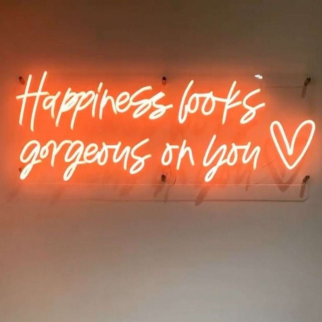 Happiness Looks Gorgeous On You Led Sign Business Neon Sign - Shineneon
