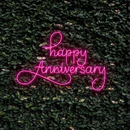 Happy Anniversary Neon Sign | Shineneon