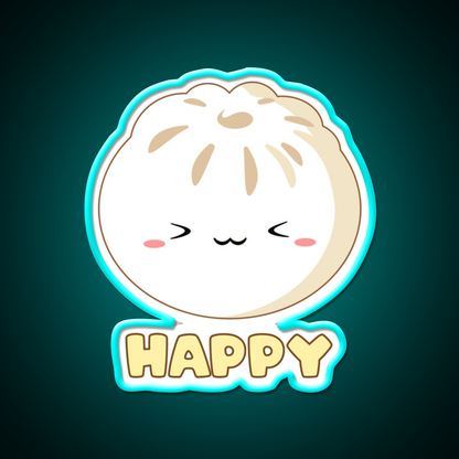 Happy Bao Led Neon Sign Chinese Food Rgb Color