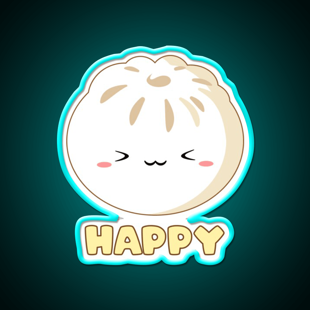 Happy Bao Led Neon Sign Chinese Food Rgb Color - Shineneon
