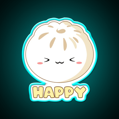 Happy Bao Led Neon Sign Chinese Food Rgb Color - Shineneon