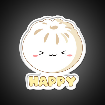 Happy Bao Led Neon Sign Chinese Food Rgb Color