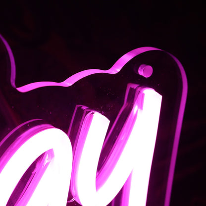 Happy Bday Purple Neon Sign | Shineneon