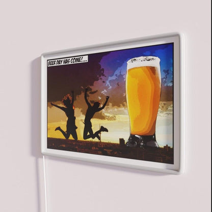 Happy Beer Day Beer Day Has Come Rgb Led Neon Sign - Shineneon