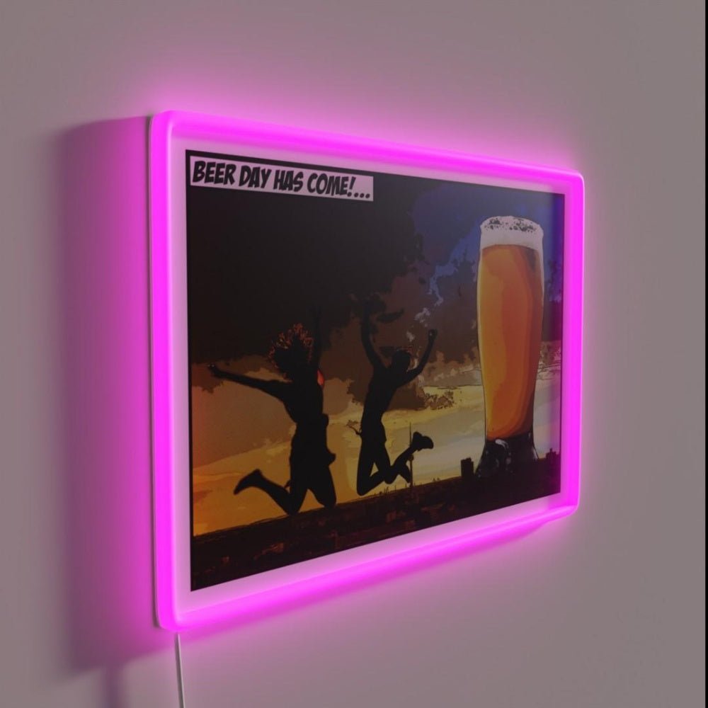 Happy Beer Day Beer Day Has Come Rgb Led Neon Sign - Shineneon